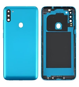 Samsung Galaxy M11 - SM-M115 FULL Kasa Arka Kapak Takım MAVİ