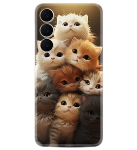 Samsung Galaxy S25 FE Kılıf Boutique Baskılı Resimli Kedicikler Pcode -027