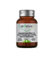 Magnezyum Sitrat ve P5P (Vitamin B6) 90 Kapsül