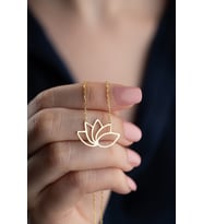 925 Ayar Gümüş Lotus Kolye