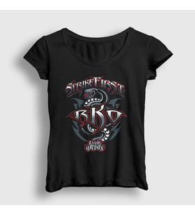 Presmono Kadın Siyah Strike First Wwe Güreş Randy Orton T-Shirt 551648tt