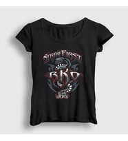 Presmono Kadın Siyah Strike First Wwe Güreş Randy Orton T-Shirt 551648tt
