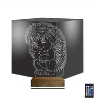 Luvivia Kirpi 3D Lamba - Masa Gece Lambası