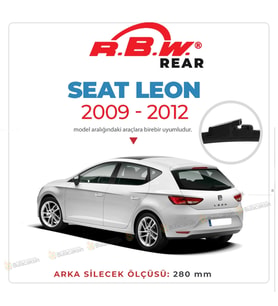 RBW Arka Silecek Seat Leon 2009-2012 ile uyumlu (Siyah)