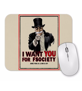 Mr Robot I Want You for Fsociety Mouse Pad