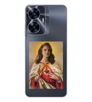 Realme C55 Uyumlu Lana Del Rey Desenli Şeffaf Telefon Kılıfı