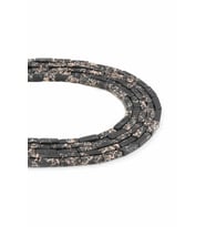 Varisit Doğal Taş Parlak Siyah Dikdörtgen Kesim 4x13mm Dizi [B]