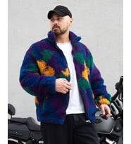 ERKEK RENKLİ PELUŞ CEKET