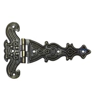 Dekoratif, Sac Tek Kuyruklu Menteşe - 69x102 Mm, Büyük, Antik, 1 Adet