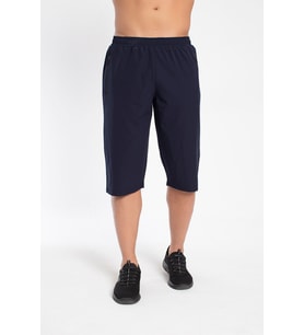 Crozwise 8036-01 Lycra Armüllü BATTAL BOY Erkek Spor Kapri LACİVERT