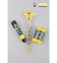 LİSANSLI FENERBAHÇE SİLGİ TEPELİ KURŞUN KALEM , ROKET SİLGİ VE JUMBO KALEMTRAŞ KIRTASİYE SETİ