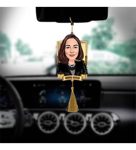Kadına Hediyelik Karikatürlü Araba Süsü