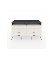 Kronos Konsol 2 Raflı 8 Çekmeceli  176x59x99 Antrasit-Aytaşı