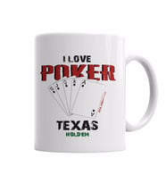 I Love Poker Kupa Bardak Porselen
