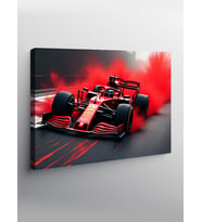 Kanvas Tablo Kırmızı Formula 1 Arabası