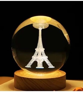 Eyfel Kulesi Paris Temalı Cam Küre  (KİŞİYE ÖZEL)