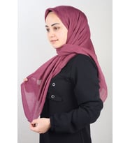 Düz Renk Bambu Kraş Eşarp - Desen-01 - Renk-22 -94