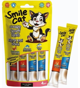 Smile Kedi Mix Krema Ödülü 4'lü (Ton-Somon-Tavuk)