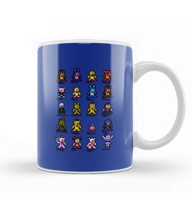 8 bit Fnaf World Kupa Bardak Porselen