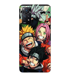 Xiaomi Redmi Note 12 PRO 4G Uyumlu Naruto Tasarımlı Şeffaf Telefon Kılıfı