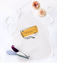 BK Gift Kişiye Özel Kendi El Yazın Mesajlı Hediye Beyaz Mutfak Önlüğü-2