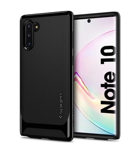 Spigen Galaxy Note 10 ile Uyumlu Kılıf Neo Hybrid Shiny Black