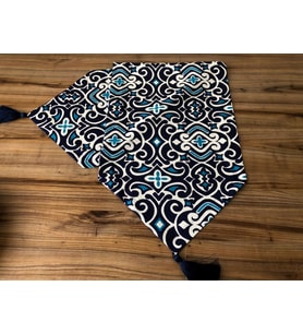 MARİN DAMASK DESENLİ RUNNER (Krem)