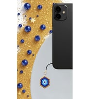 Miyuki Boncuk El Yapımı Nazar Boncuğu Telefon Çarmı - Charm 2