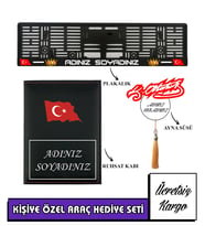 İSİMLİ PLAKALIK KİŞİYE ÖZEL ARAÇ PLAKALIK-RUHSAT KABI-AYNA SÜSÜ