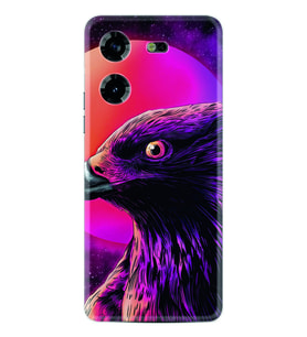 Tecno Pova 5 Kılıf Silikon Desen Özel Seri Red Eagle 1752