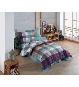Hobby Tek Kişilik Poplin Nevresim Takımı Virginia Bordo