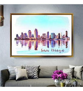 Altın Çerçeveli dekoratif tablo l605 (Gold)