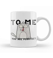 Funny Cat Tto Me You Are Ppurrfect Kupa Bardak Porselen