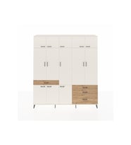 Hyperion Dolap 8 Raflı 4 Çekmeceli 3 Askılı 220x44x243 Aytaşı-Aytaşı/Çam