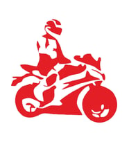 Motorsiklet Motorcu Sticker 19CM,