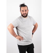 Büyük Beden Basic T-shirt %100 Pamuk Tişört
