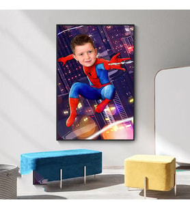 Çılgıntrend Kişiye Özel Örümcek Adam Duvar Posteri