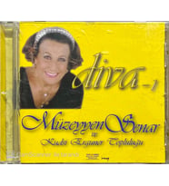 (Plak Değildir CD dir) CD Müzeyyen Senar ve Kudsi Ergüner Topluluğu Diva-1 Sarı Bandrollü CD (Karışık)