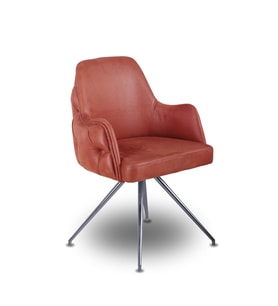 Zen Comfort Taba Deri Misafir Koltuğu