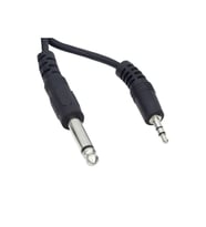 3.5 Mm Stereo Erkek / 6.3 Mm Mono Erkek 1 Metre Kablo(ara Kablo)