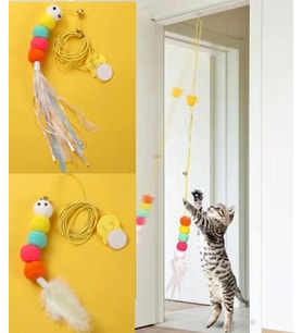 Elastik Kendinden Yapışkanlı Solucan Kedi Oltası (5545)