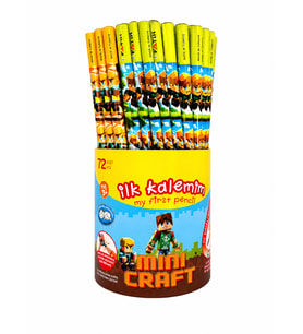 Mcraft Desenli Üçgen Fatih Kurşun Kalem 6 Adet