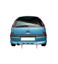 Opel Corsa Uyumlu C Arka Tampon Altı (Telli) Fiber 2000-2006