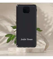 KİŞİYE ÖZEL İSİM BASKILI 2 LED LAMBALI PD HIZLI ŞARJ POWERBANK (Siyah)