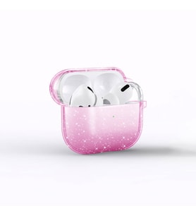 Lexroo Airpods 3. Nesil Allstar Airbag 32 Parlayan Simli Saydam Renkli Kılıf - Pembe