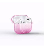 Lexroo Airpods 3. Nesil Allstar Airbag 32 Parlayan Simli Saydam Renkli Kılıf - Pembe