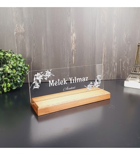 Hediyekralı Kişiye Özel Modern Tasarımlı Masa İsimliği