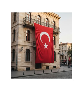 Türk Bayrağı 500x750 cm Dış Mekan Direk Tören Kullanımı