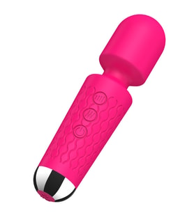 Şarjlı Wand Vibratör 15 cm Pembe