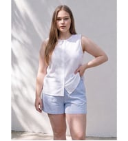 LCW Curve Beyaz Büyük Beden %100 Pamuklu Bluz